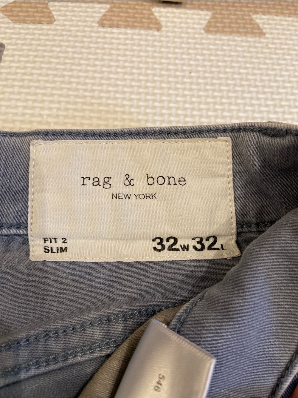 rag & bone Slim Jeans - Slate Blue 32W 32L